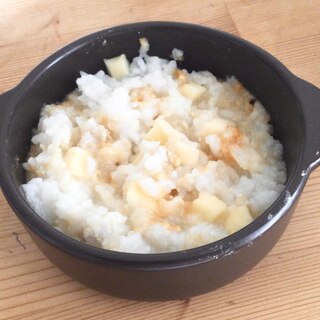 りんご蕎麦粉入りおじや♪